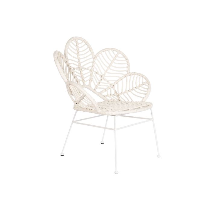 Silla Terraza Y Jardin DKD Home Decor Blanco 67 x 86 x 76 cm (2 Unidades)