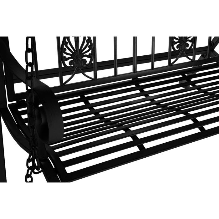 Banco Terraza Y Jardin DKD Home Decor Negro 86 x 212 x 146 cm