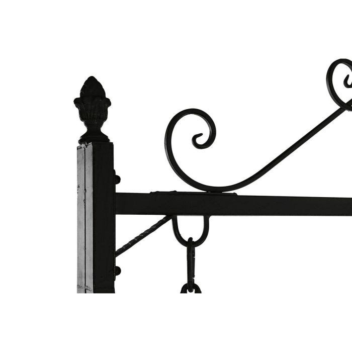 Banco Terraza Y Jardin DKD Home Decor Negro 86 x 212 x 146 cm