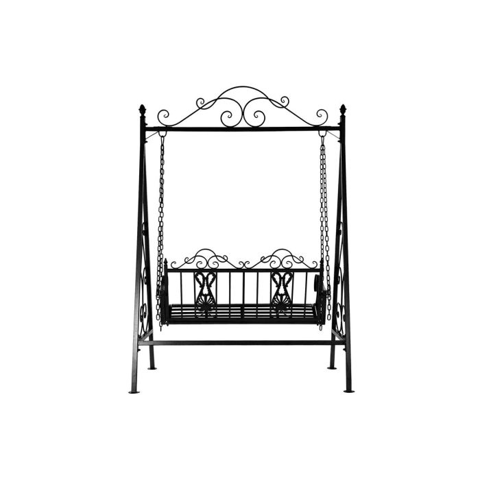 Banco Terraza Y Jardin DKD Home Decor Negro 86 x 212 x 146 cm