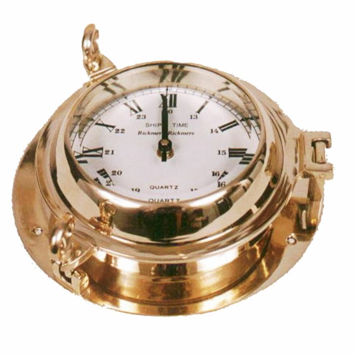 Reloj de Pared DKD Home Decor Cristal Dorado Vintage Latón (23 x 7 x 23 cm) 1