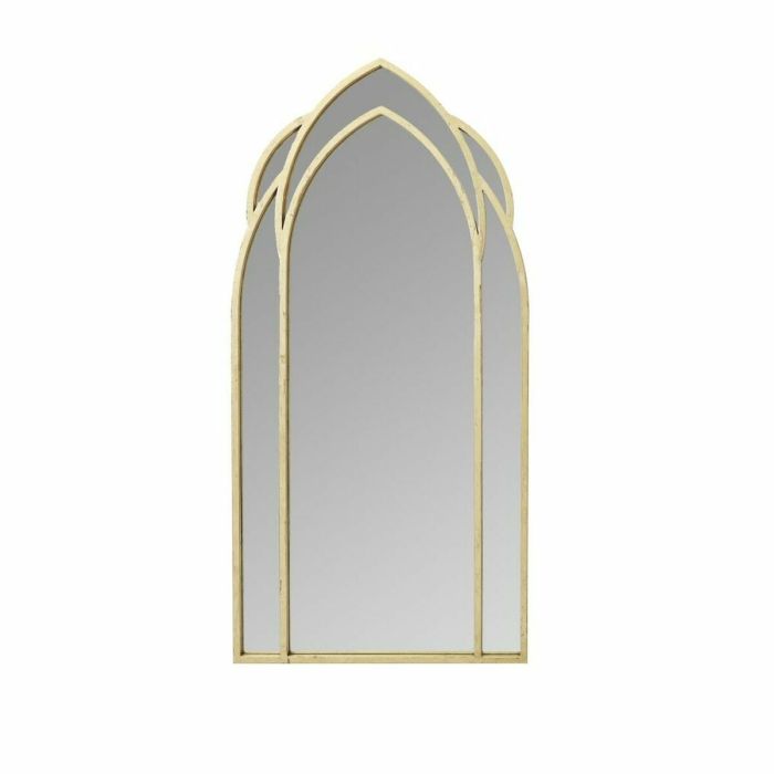 Espejo de pared DKD Home Decor Dorado Metal Árabe (60 x 2,5 x 119,4 cm)