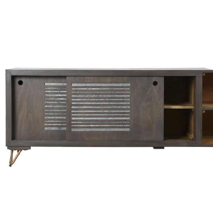 Mueble de TV DKD Home Decor Metal Marrón Madera de mango (160 x 40 x 50 cm) 2