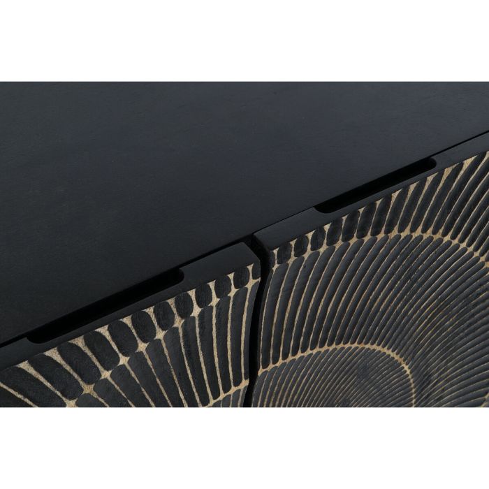 Aparador DKD Home Decor Negro Dorado 81 x 45 x 75 cm 9