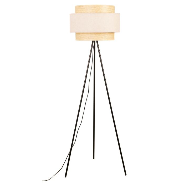 Lámpara de Pie DKD Home Decor Poliéster Bambú (50 x 50 x 163 cm) 1