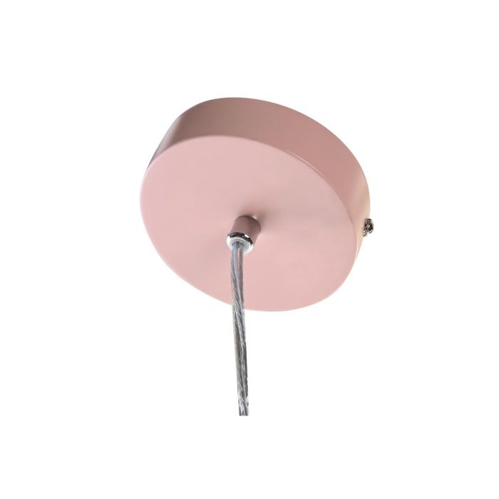Lámpara de Techo DKD Home Decor Plateado Negro Gris Rosa Metal Blanco 50 W 60 W Pino (34 x 34 x 21 cm) (4 Unidades) 2