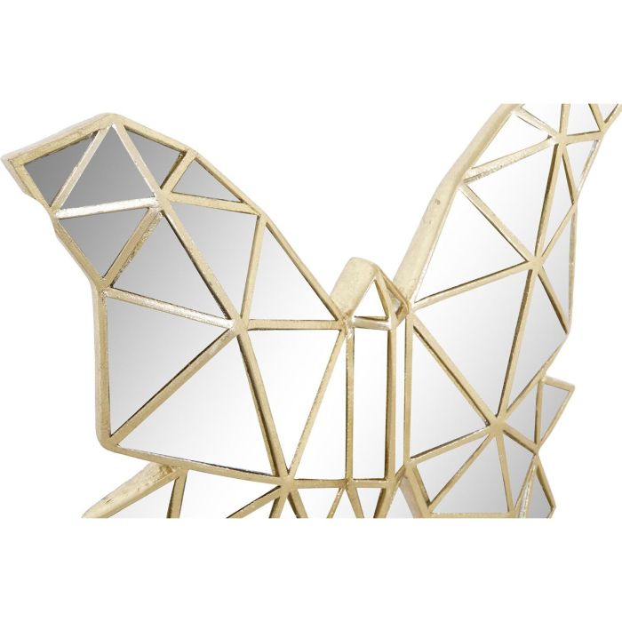 Figura Decorativa DKD Home Decor 29,5 x 4 x 28,5 cm Dorado Mariposa 2