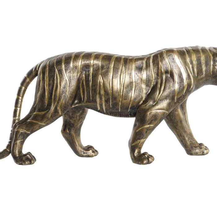 Figura Decorativa DKD Home Decor 53 x 13,5 x 23,5 cm Tigre Dorado 3