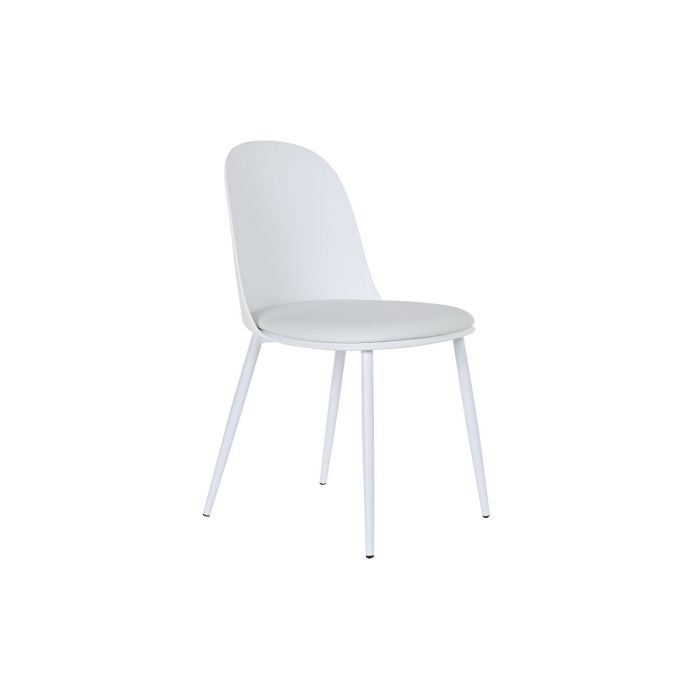 Silla Scandi DKD Home Decor Blanco 48 x 83 x 45 cm