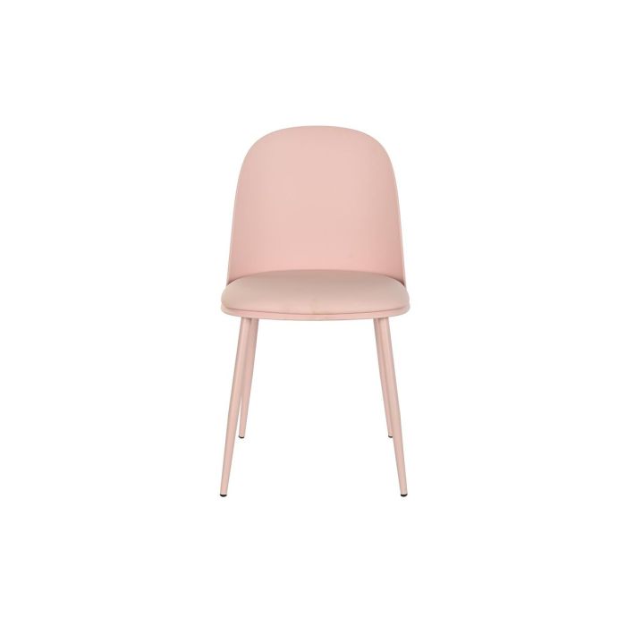 Silla de Comedor DKD Home Decor Rosa Poliuretano Polipropileno (45 x 46 x 81 cm) 3