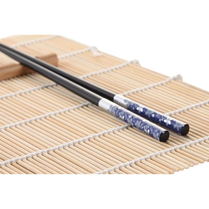 Set de Sushi DKD Home Decor 14,5 x 14,5 x 31 cm Negro Azul Gres Oriental (16 Piezas) 3