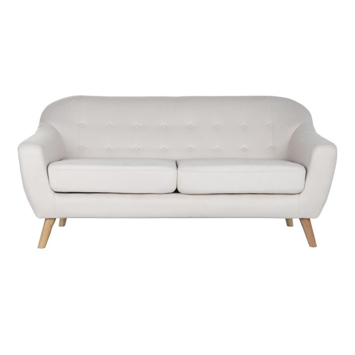 Sofa Scandi DKD Home Decor Crema Natural 82 x 82 x 172 cm