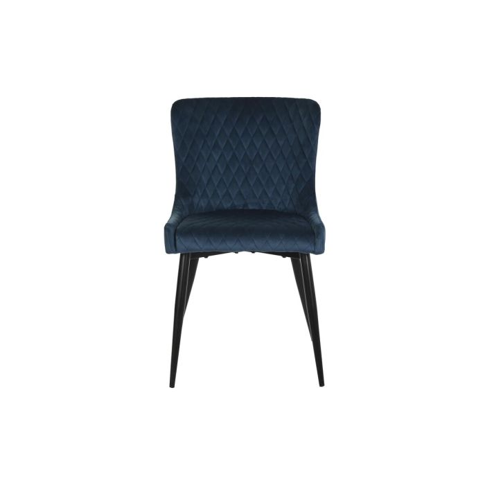 Silla de Comedor DKD Home Decor Azul Negro 50 x 61 x 84 cm 52 x 61 x 84 cm 1