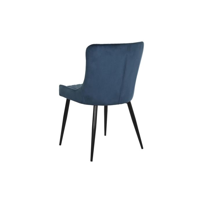 Silla de Comedor DKD Home Decor Azul Negro 50 x 61 x 84 cm 52 x 61 x 84 cm 3