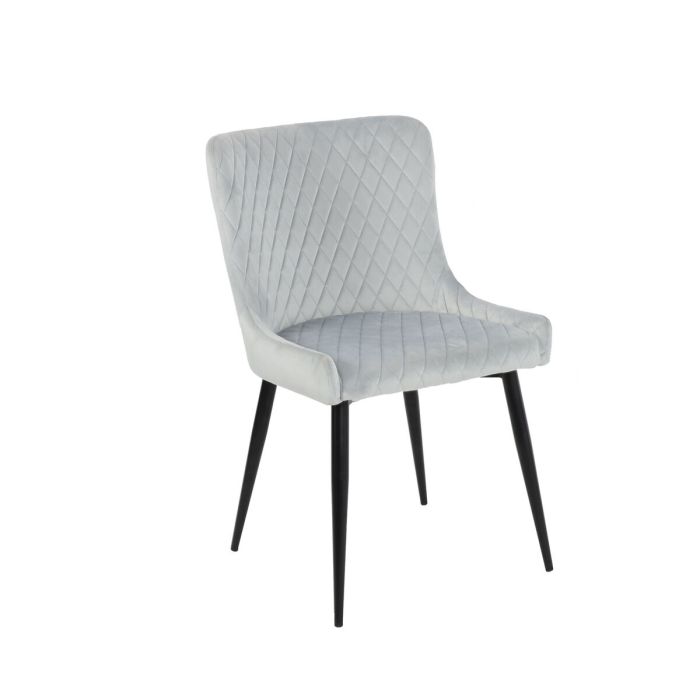 Silla Moderno DKD Home Decor Gris 61 x 84 x 52 cm (2 Unidades)