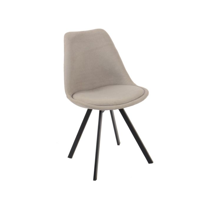 Silla de Comedor DKD Home Decor 48 x 58 x 84 cm Negro Gris Metal Silla de Comedor DKD Home Decor 48 x 58 x 84 cm Negro Gris Metal