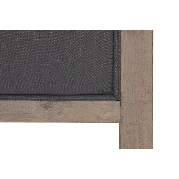 Cabecero de Cama DKD Home Decor Poliéster Gris oscuro Roble (180 x 10 x 120 cm) 1