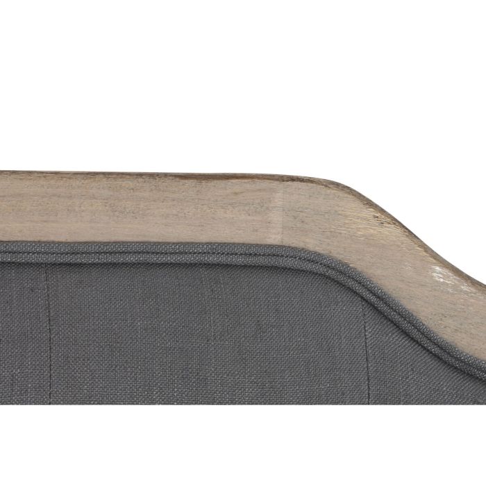 Cabecero de Cama DKD Home Decor Poliéster Gris oscuro Roble (180 x 10 x 120 cm) 2