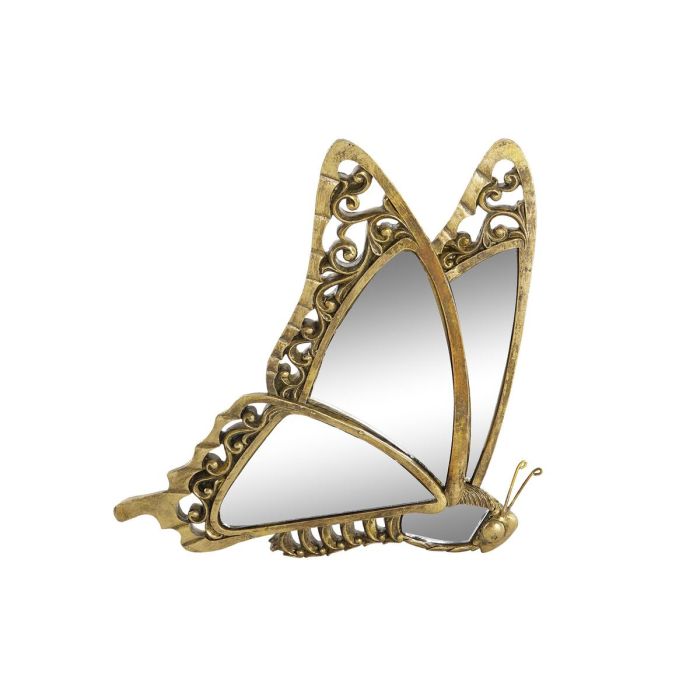 Decoración de Pared DKD Home Decor Espejo Dorado Resina Mariposa (22 x 4,5 x 34 cm) 0 Decoración de Pared DKD Home Decor Espejo Dorado Resina Mariposa (22 x 4,5 x 34 cm) 0