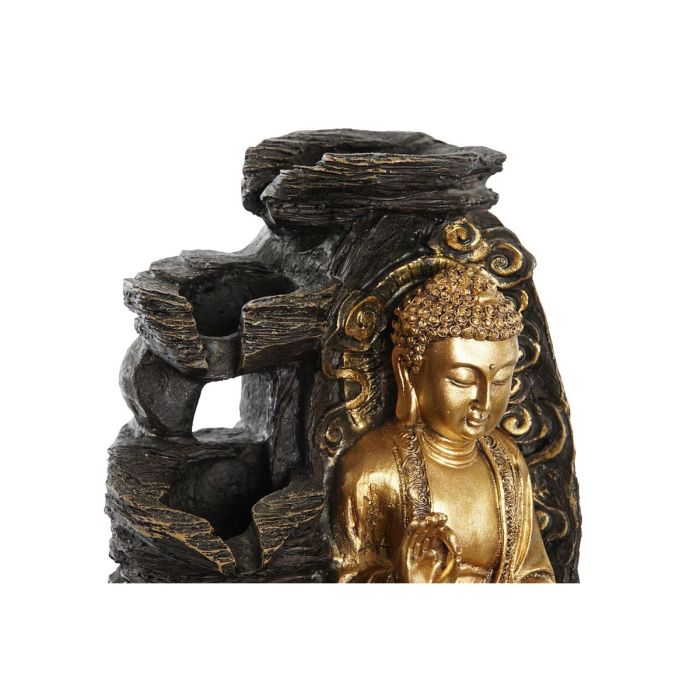 Fuente DKD Home Decor Buda Resina Oriental (21 x 21 x 25 cm) (2 Unidades) 3
