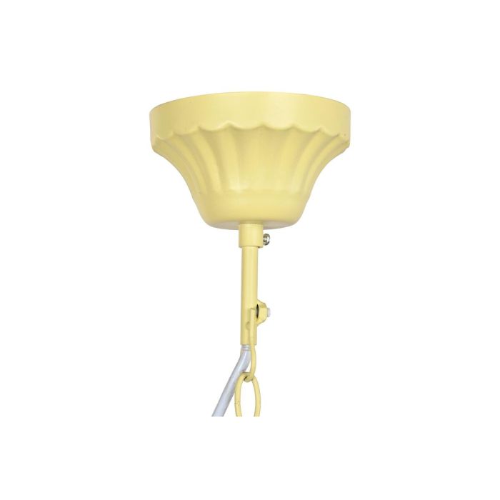 Lámpara de Techo DKD Home Decor Metal Marrón Amarillo 40 W Madera MDF (40 x 40 x 60 cm) 4