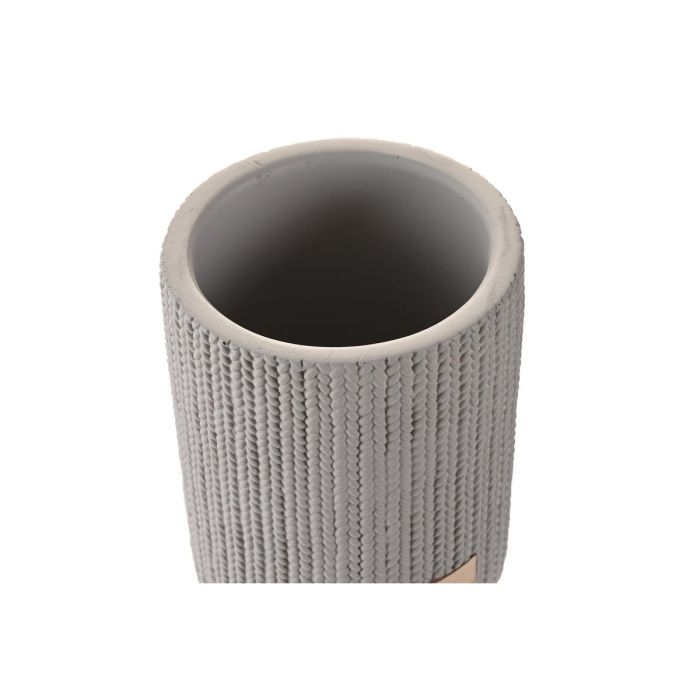 Vaso DKD Home Decor Gris Cemento 8 x 8 x 10 cm 1