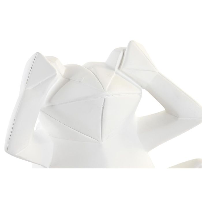 Figura Decorativa DKD Home Decor Blanco Resina Rana Moderno (18,5 x 13 x 17,8 cm) (3 Unidades) 1
