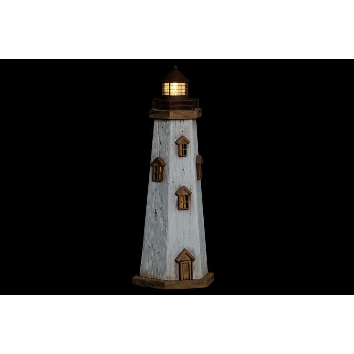 Figura Decorativa DKD Home Decor Natural Blanco Marinero Faro (16 x 14 x 41 cm) 1