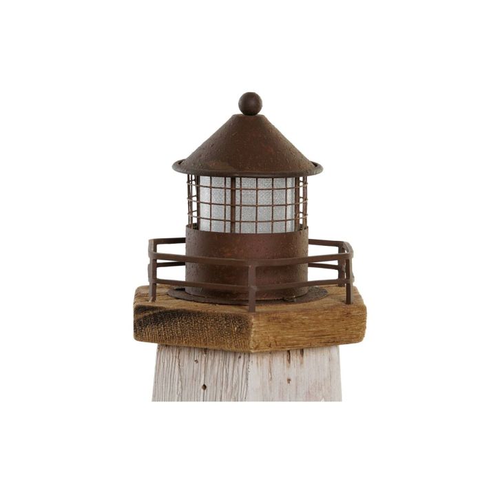 Figura Decorativa DKD Home Decor Natural Blanco Marinero Faro (16 x 14 x 41 cm) 2