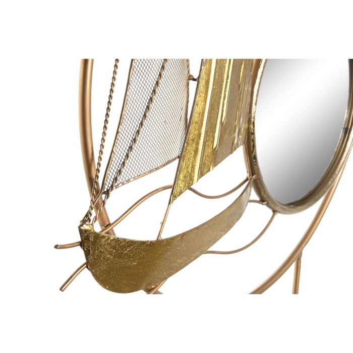 Figura Decorativa DKD Home Decor Espejo Dorado Metal Mediterráneo (53 x 9 x 67 cm) 1