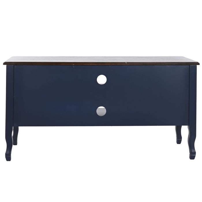 Mueble de TV DKD Home Decor Marrón Azul marino Madera de Paulonia 120 x 48 x 60 cm 2