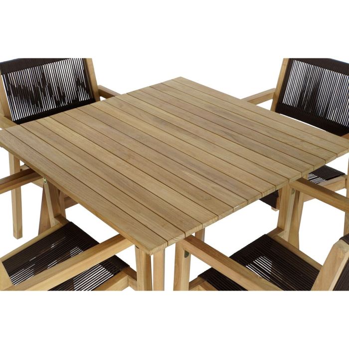 Conjunto de Mesa con 4 Sillas DKD Home Decor 90 x 90 x 75 cm 1