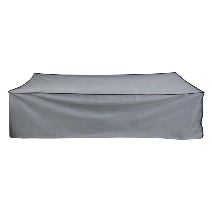 Funda Protectora DKD Home Decor Mesa Negro Aluminio Gris oscuro (240 x 130 x 60 cm) 1