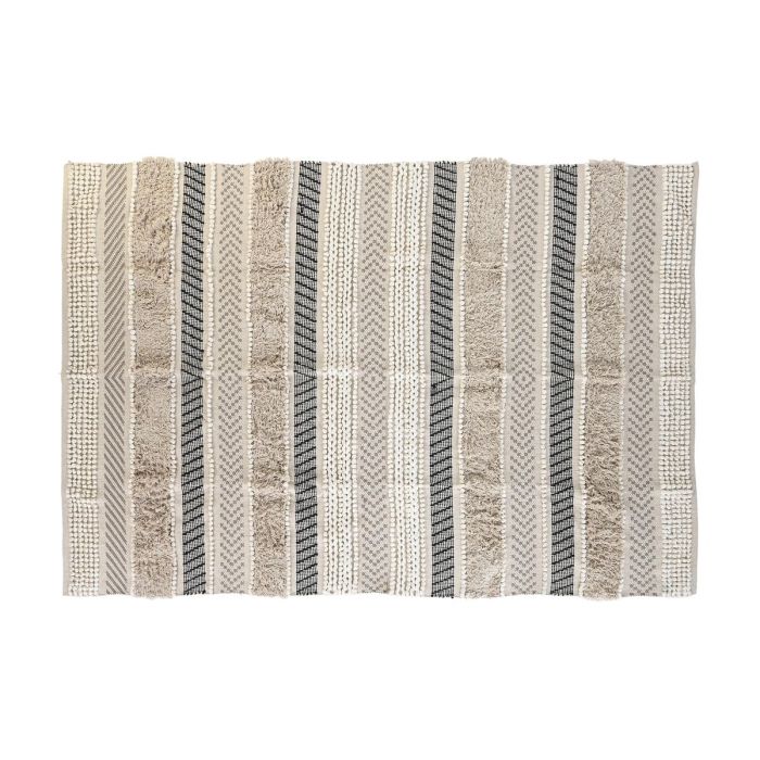 Alfombra Boho DKD Home Decor Beige Negro 160 x 1 x 230 cm