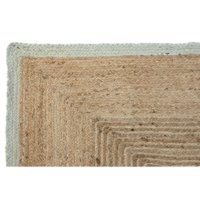 Alfombra DKD Home Decor Scandi Verde Marrón claro Jute (120 x 180 x 1 cm) 1