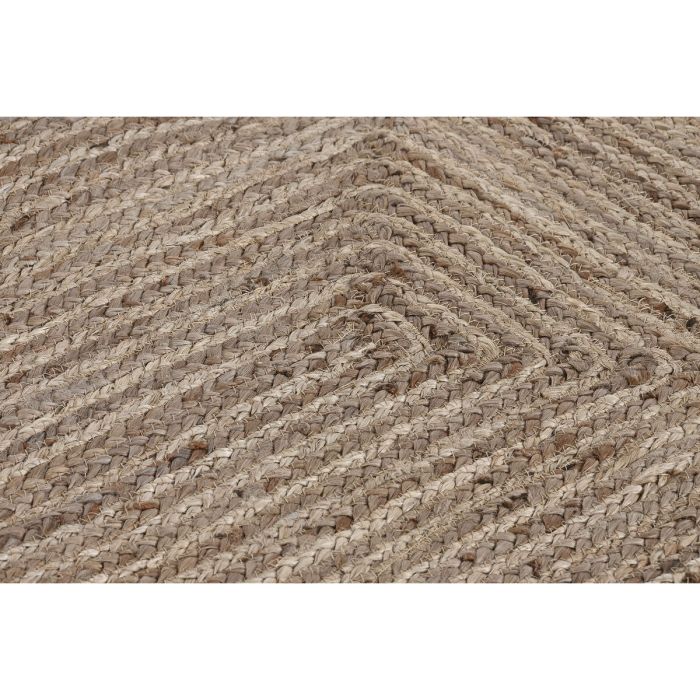 Alfombra DKD Home Decor Scandi Verde Marrón claro Jute (120 x 180 x 1 cm) 2