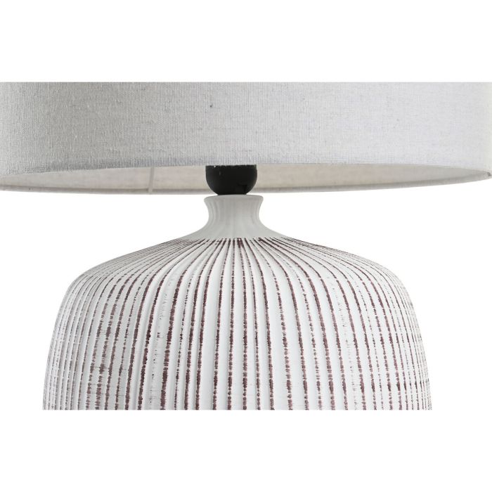Lámpara de mesa DKD Home Decor Blanco Gres 220 V 50 W (38 x 38 x 51 cm) 1