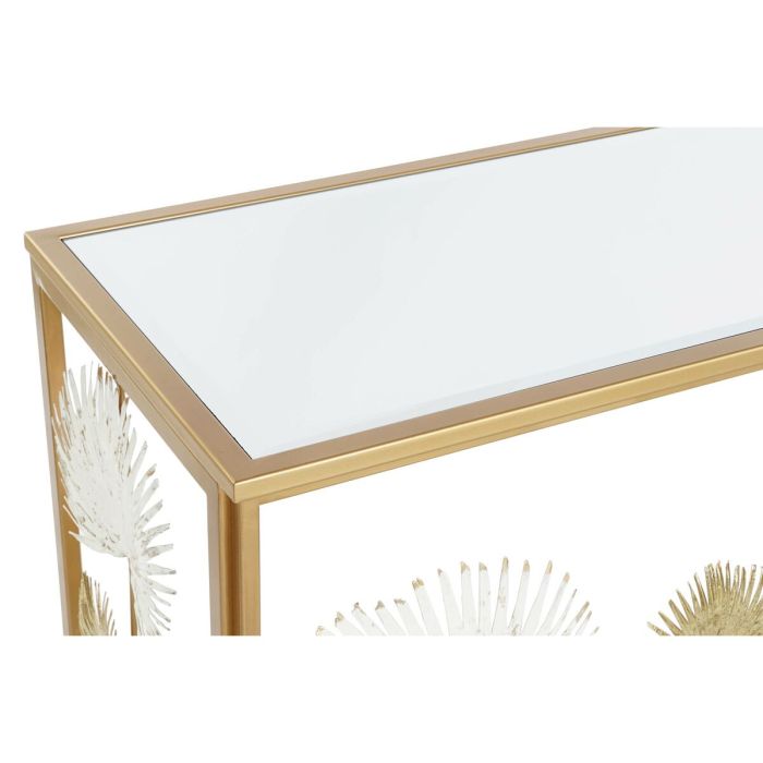 Consola DKD Home Decor Blanco Dorado Metal Espejo 108 x 37 x 80 cm 1