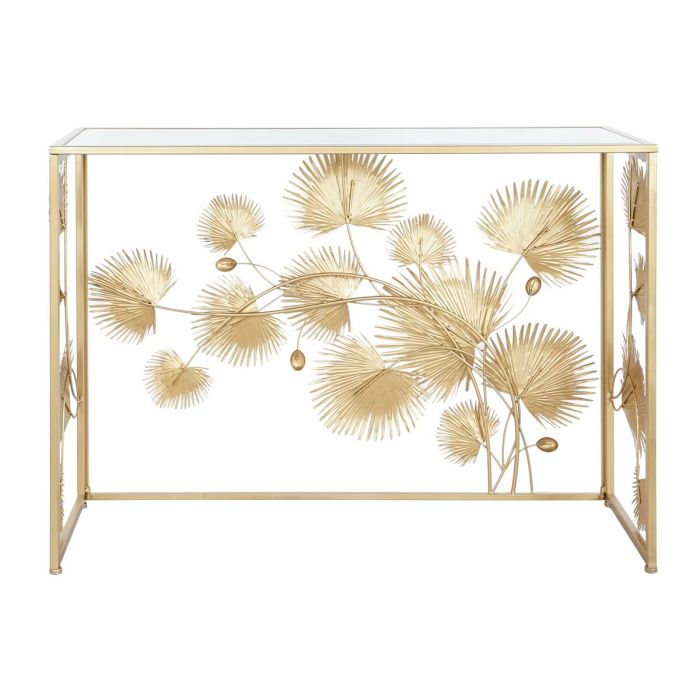 Consola DKD Home Decor Blanco Dorado Metal Espejo 108 x 37 x 80 cm 5