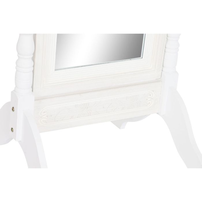 Espejo de pie DKD Home Decor Espejo Blanco Madera MDF (50 x 50 x 157 cm) 1