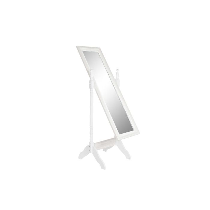 Espejo de pie DKD Home Decor Espejo Blanco Madera MDF (50 x 50 x 157 cm) 2