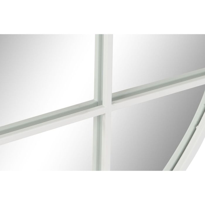 Espejo de pared DKD Home Decor 80 x 2,5 x 80 cm Cristal Blanco Hierro Ventana 1