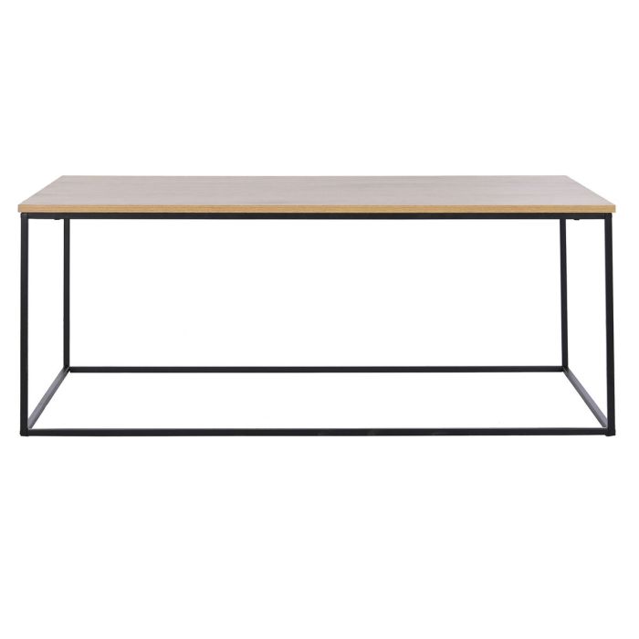 Mesa de Centro DKD Home Decor 110 x 60 x 44,5 cm Metal Aluminio Madera MDF 2