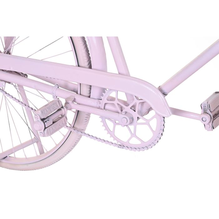 Consola DKD Home Decor Bicicleta 180 x 41 x 94 cm Rosa claro Hierro Madera de mango 2