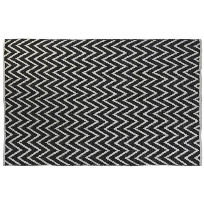 Alfombra DKD Home Decor Poliéster Zig-zag Bicolor 160 x 230 x 1 cm 3