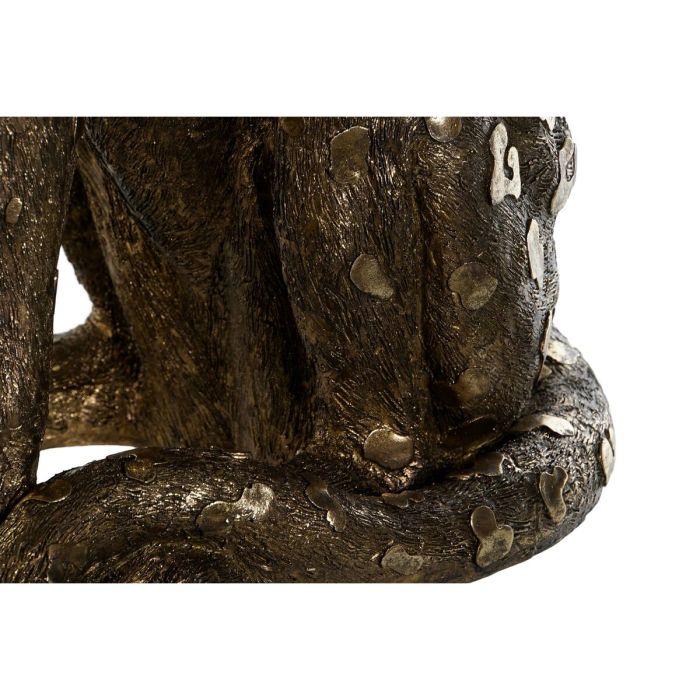 Figura Decorativa DKD Home Decor 56,5 x 36,5 x 62 cm Dorado Cobre Leopardo Resina 2