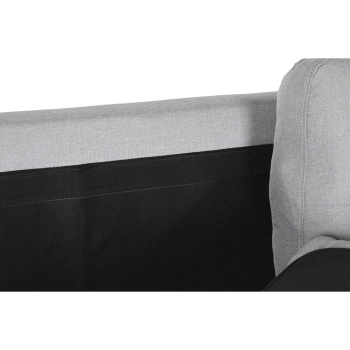 Sofá Chaise Longue DKD Home Decor Gris claro Polipropileno Moderno 244 x 146 x 81 cm 5