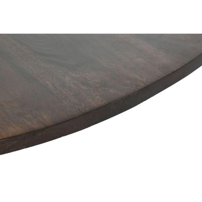 Mesa de Comedor DKD Home Decor Marrón oscuro Madera de mango 120 x 120 x 76 cm 2 Mesa de Comedor DKD Home Decor Marrón oscuro Madera de mango 120 x 120 x 76 cm 2
