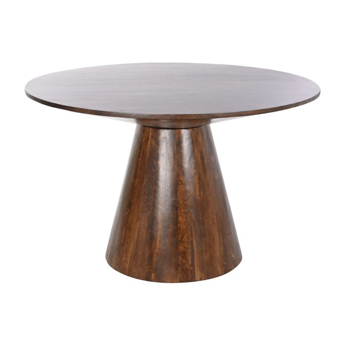 DKD Home Decor Mesa Comedor Scandi Marron Oscuro 120 x 76 cm