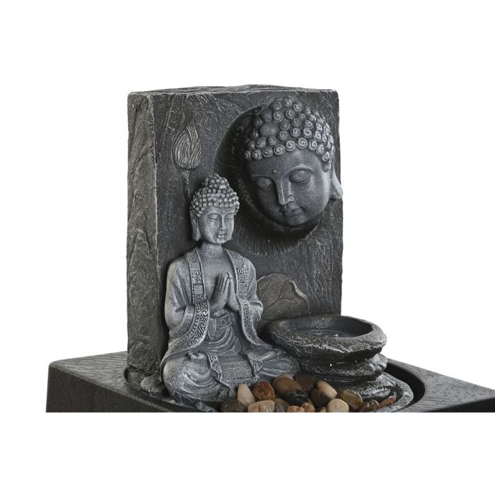 Fuente de Jardín DKD Home Decor Buda Resina 18 x 18 x 24 cm Oriental (2 Unidades) 1